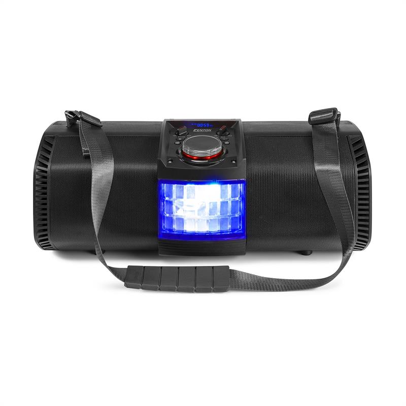 Fenton MDJ150, párty stanica, 200 W, 2 x 5,25" reproduktor, akumulátor, diaľkový ovládač, čierna – Obrázok 2