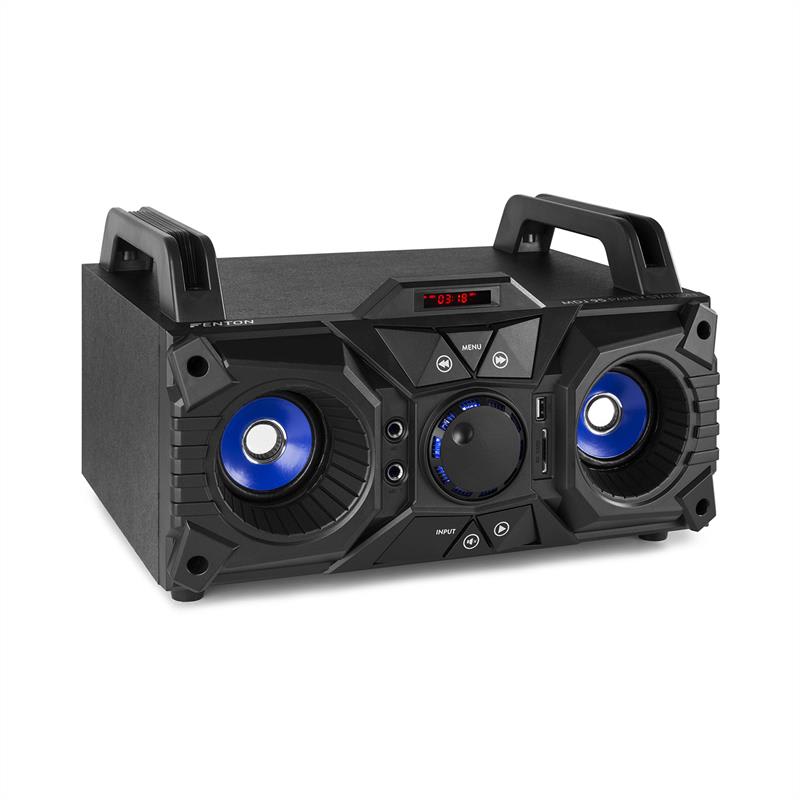 Fenton MDJ95, párty stanica, bluetooth, USB/SD/AUX, akumulátor, čierna