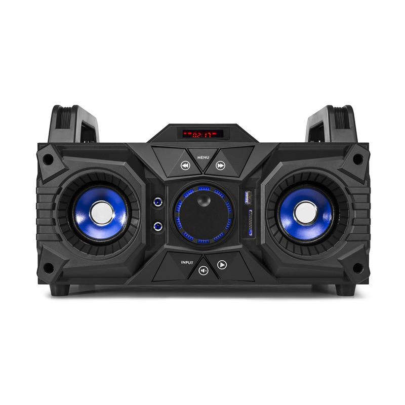 Fenton MDJ95, párty stanica, bluetooth, USB/SD/AUX, akumulátor, čierna – Obrázok 2