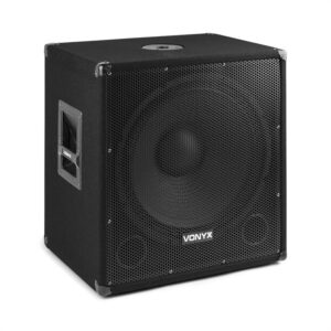 Vonyx SMWBA18, aktívny PA subwoofer, 18", 1000 W max., BT, MP3, prírubové pripojenie
