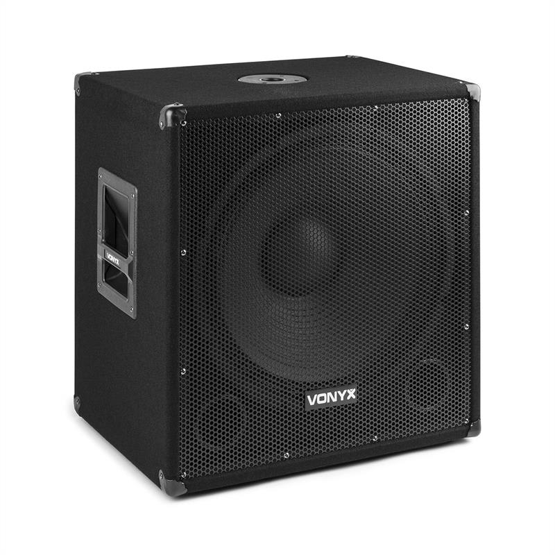 Vonyx SMWBA18, aktívny PA subwoofer, 18", 1000 W max., BT, MP3, prírubové pripojenie