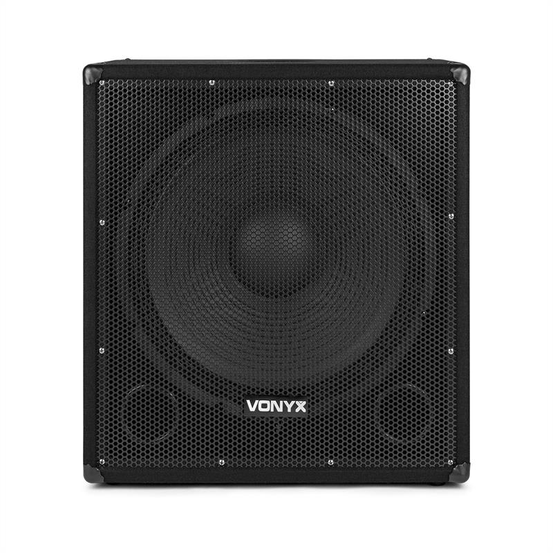 Vonyx SMWBA18, aktívny PA subwoofer, 18", 1000 W max., BT, MP3, prírubové pripojenie – Obrázok 3
