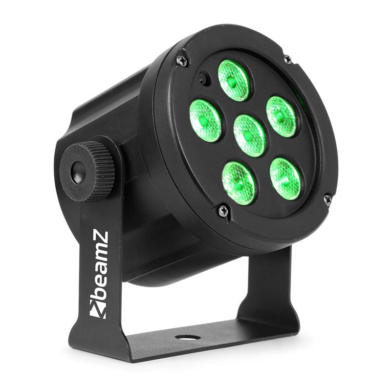 Beamz SlimPar 30, LED reflektor, 6 x 3 W 3 v 1 RGB LED diódy, diaľkový ovládač, čierny