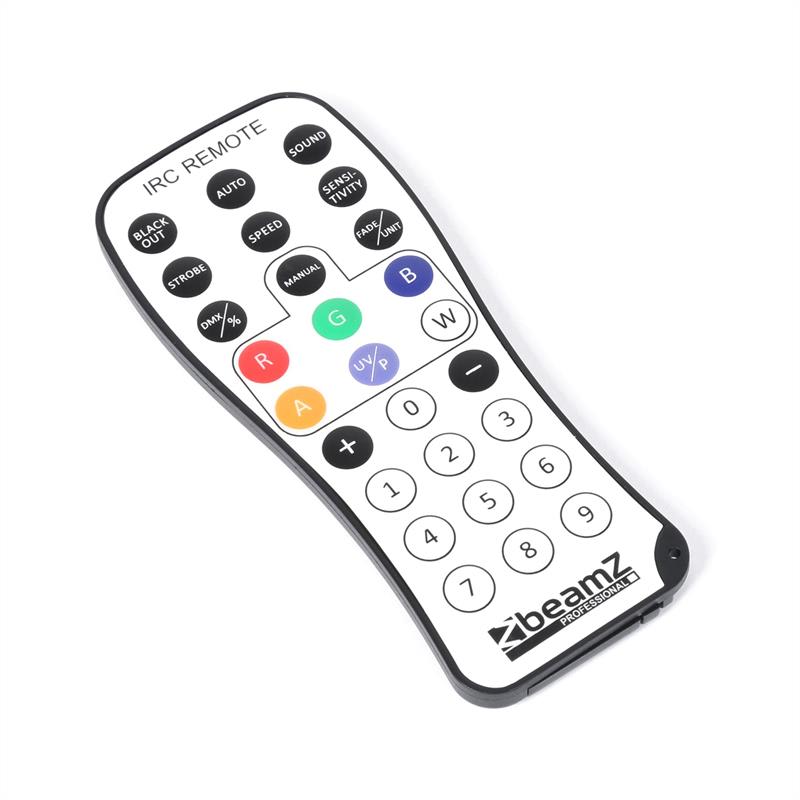 Beamz SlimPar 30, LED reflektor, 6 x 3 W 3 v 1 RGB LED diódy, diaľkový ovládač, čierny – Obrázok 3