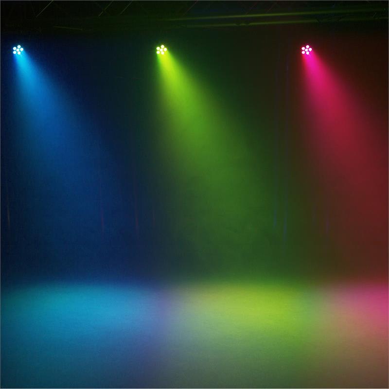 Beamz SlimPar 30, LED reflektor, 6 x 3 W 3 v 1 RGB LED diódy, diaľkový ovládač, čierny – Obrázok 4