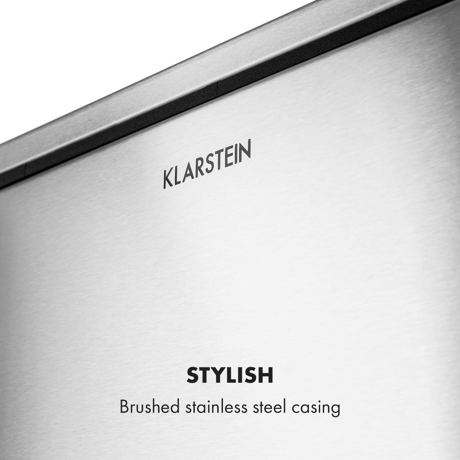 Klarstein Trash Gordon, pedálový odpadkový kôš, 30 l/2 x 15 l, tichý, PP, ušľachtilá oceľ, kartáčovaná – Obrázok 4