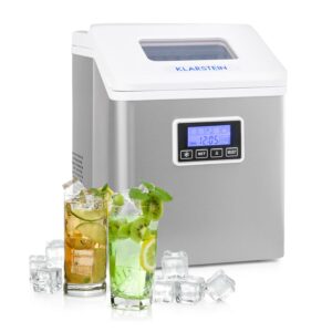 Klarstein Clearcube LCD, výrobník ľadu, priehľadný ľad, 15 – 20 kg/24 hod., biely