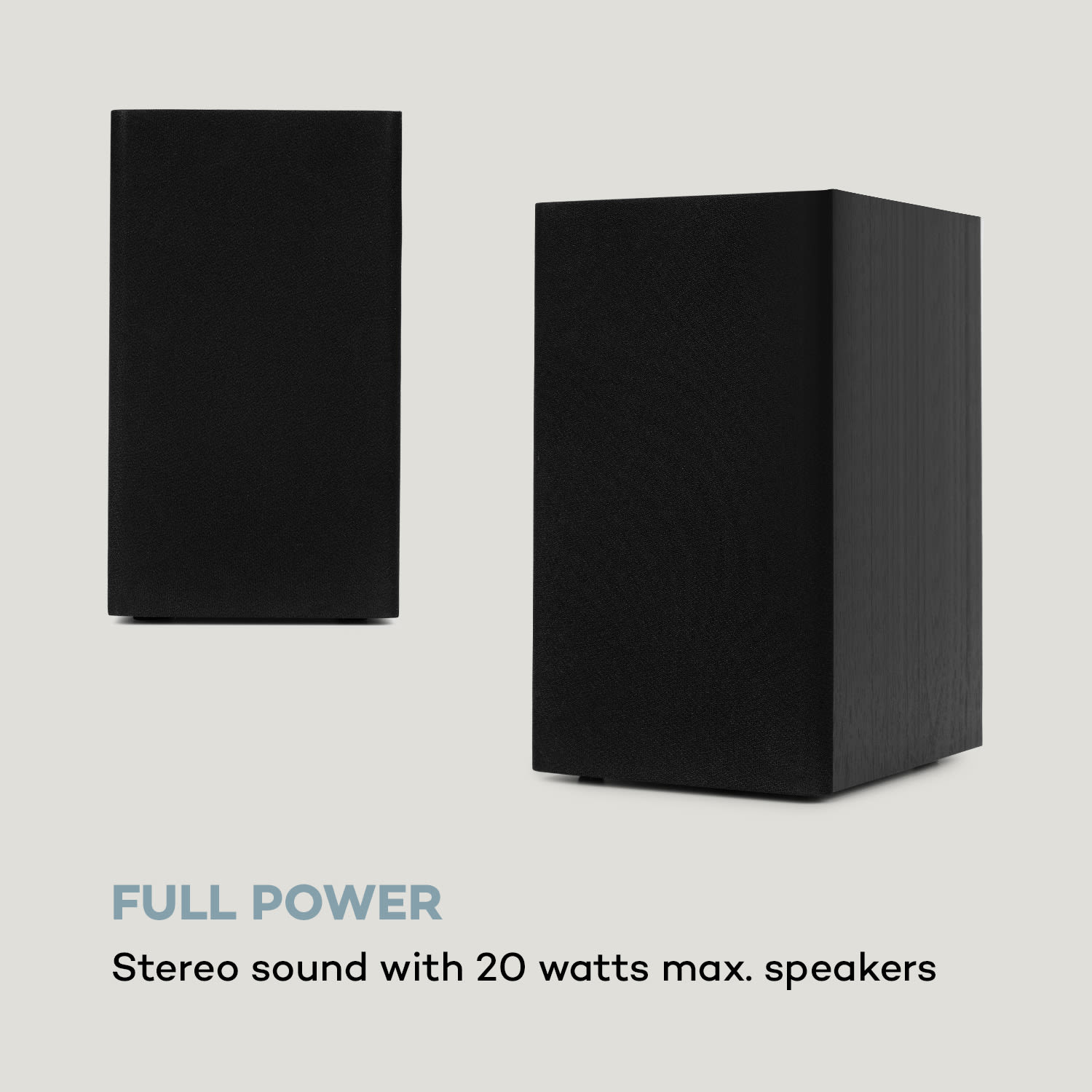 Auna Connect System S, stereo systém + reproduktor, 20 W max., internet/DAB+, strieborný – Obrázok 5