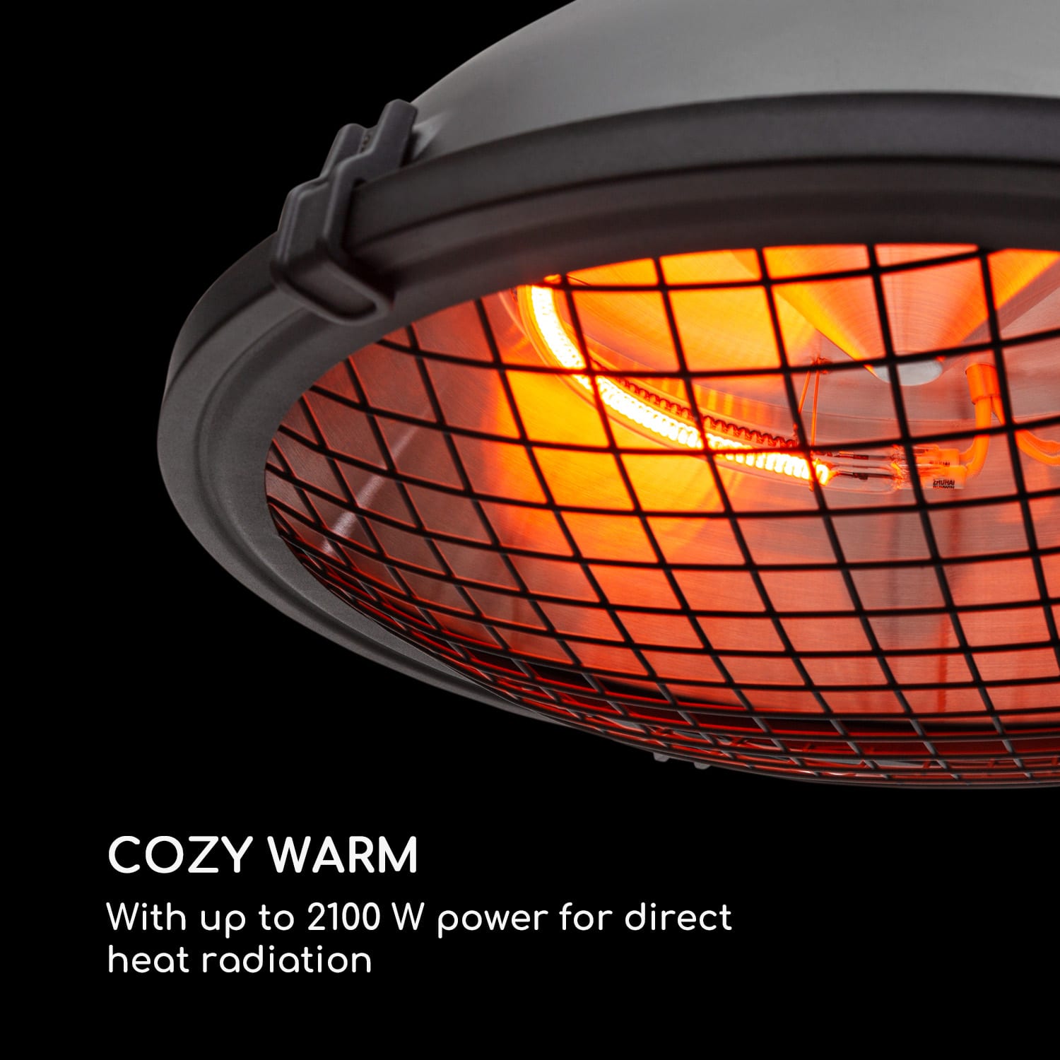 Blumfeldt Blackpool Heat, terasový ohrievač, 2100 W, IR ComfortHeat, IP54, čierny – Obrázok 4