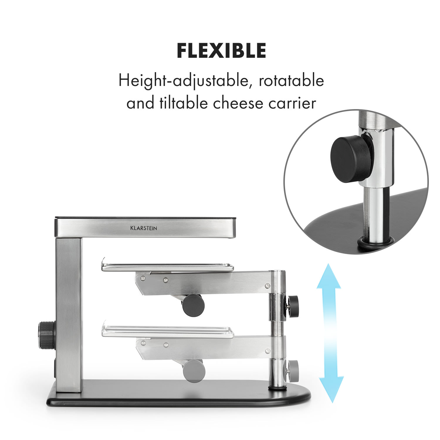 Klarstein Appenzell Pro, raclette s grilom, 600 W, ušľachtilá oceľ, čierna/strieborná – Obrázok 4