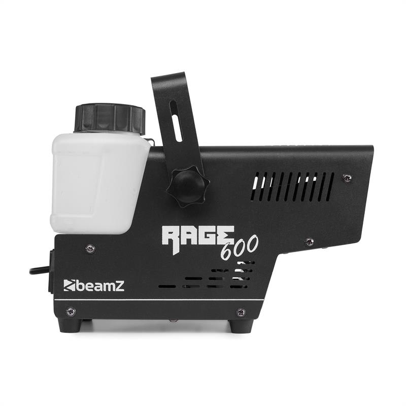 Beamz Rage 600LED, výrobník hmly, 600 W, 65 m³/min., 3 x LED, 0,5 l, káblový diaľkový ovládač – Obrázok 3