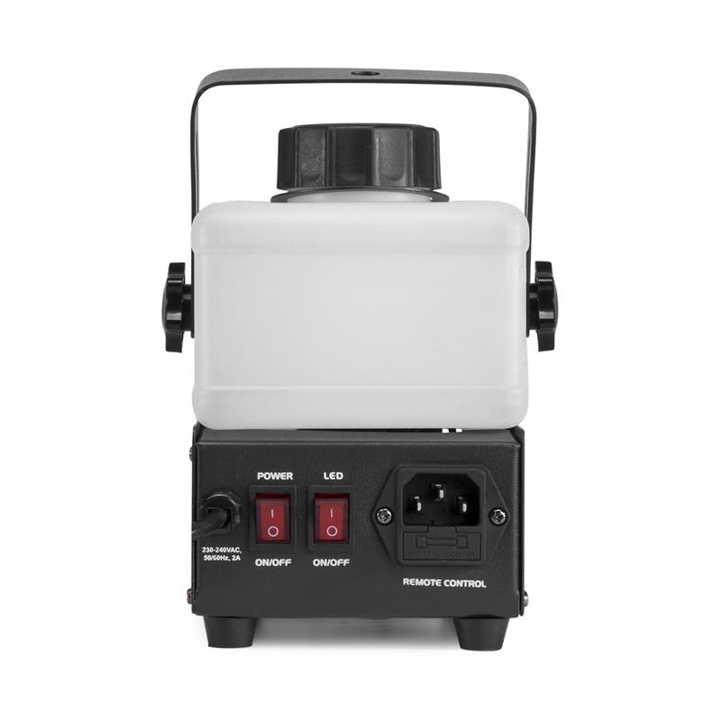 Beamz Rage 600LED, výrobník hmly, 600 W, 65 m³/min., 3 x LED, 0,5 l, káblový diaľkový ovládač – Obrázok 5
