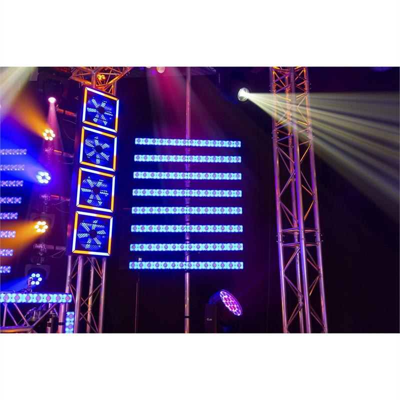 Beamz LCB14 LED lišta, 14x 3W biele a 56x SMD RGB LEDky, čierna – Obrázok 2