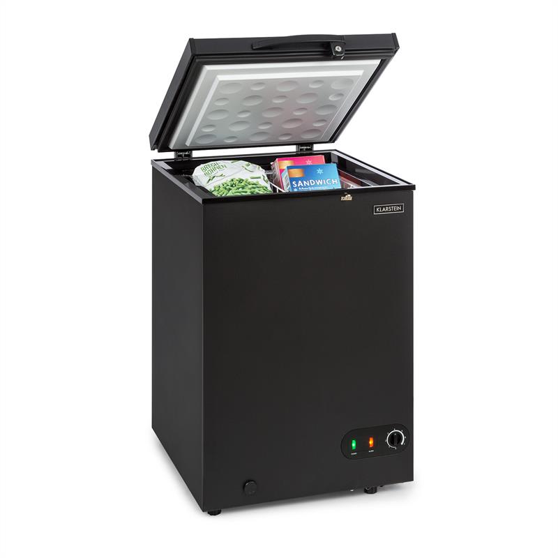 Klarstein Iceblokk 100, mraziaci box, voľne stojaci, 98 litrový kôš, uzamykateľný, energetická trieda A+, čierny