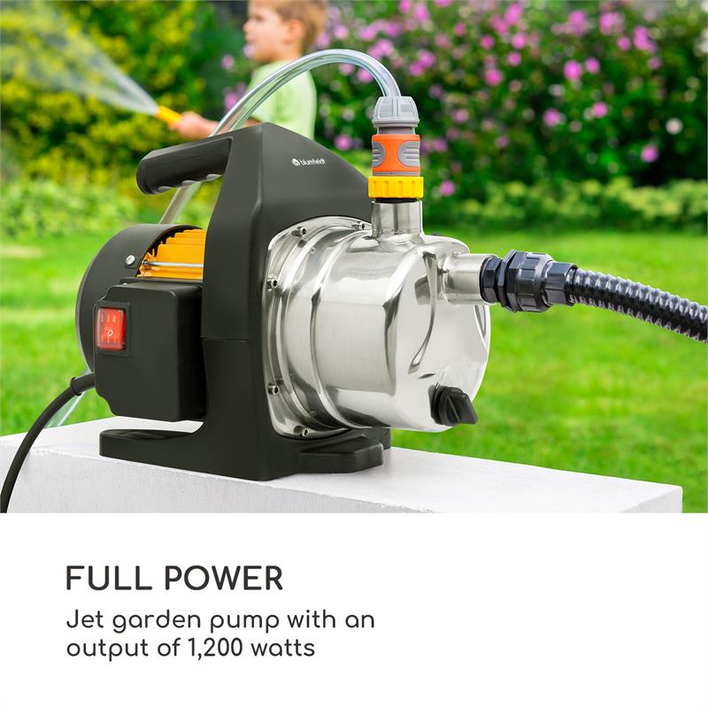 Blumfeldt Greengarden 1200, záhradné prúdové čerpadlo, 1200 W, 3500 l/hod. max., čierne – Obrázok 3