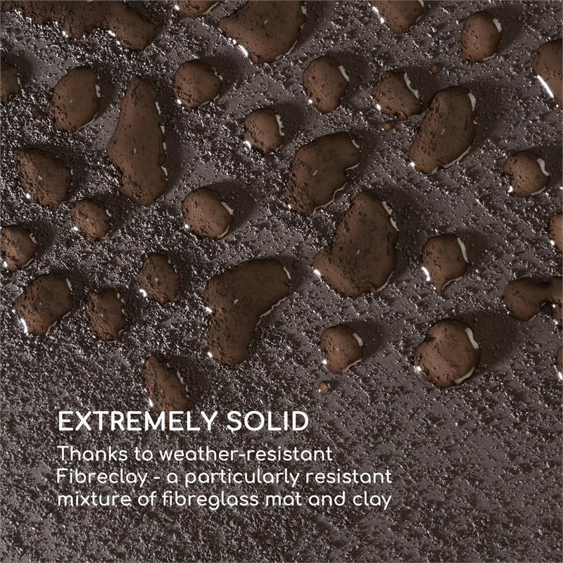 Blumfeldt Solid Grow Rust, kvetináč, 80 x 38 x 38 cm, fibreclay, hrdzavá farba – Obrázok 4