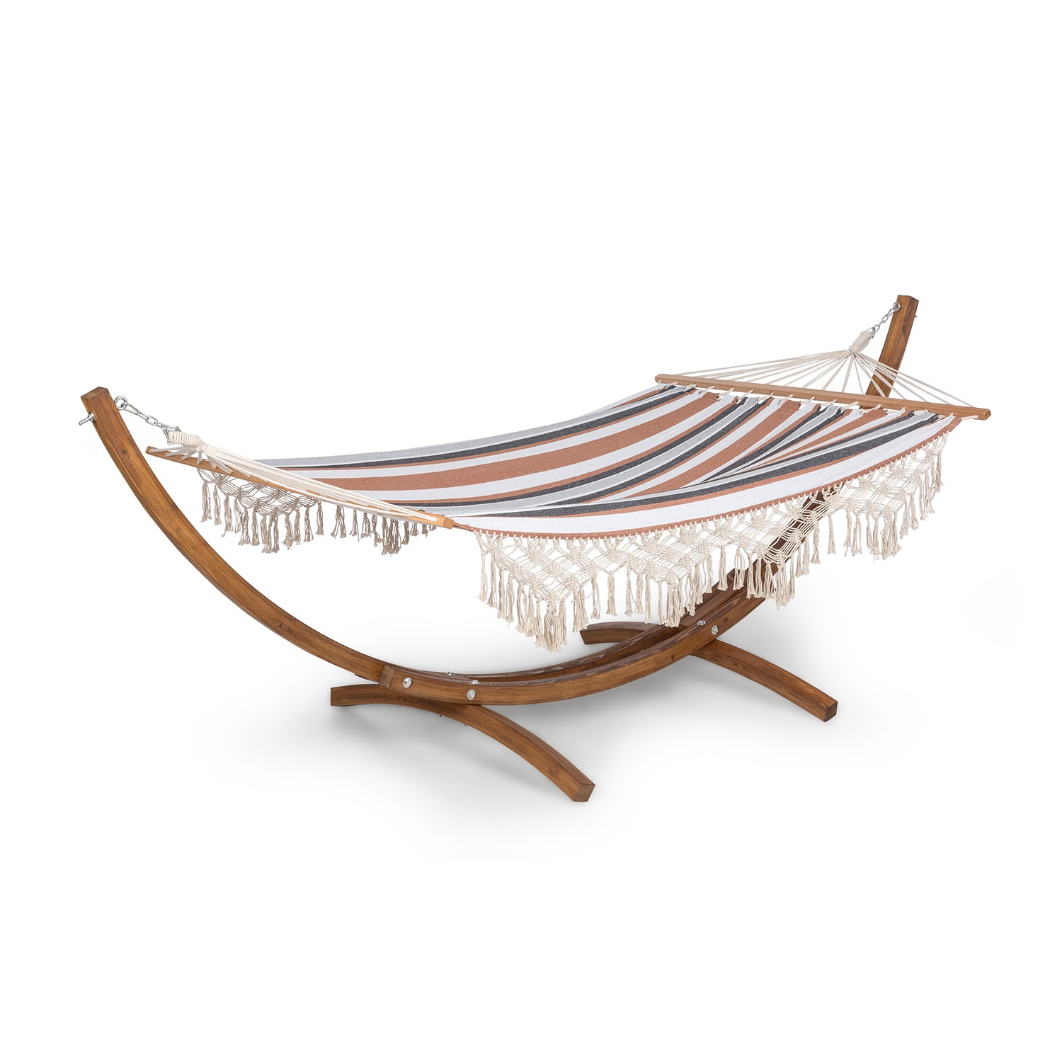 Blumfeldt Bali Swing, hojdacia sieť, smrekovec, 160 kg max., 320 g/m², 3-farebná pruhovaná