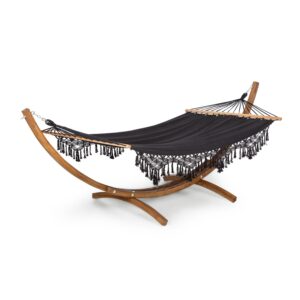 Blumfeldt Bali Swing, hojdacia sieť, smrekovec, 160 kg max., 320 g/m², čierna