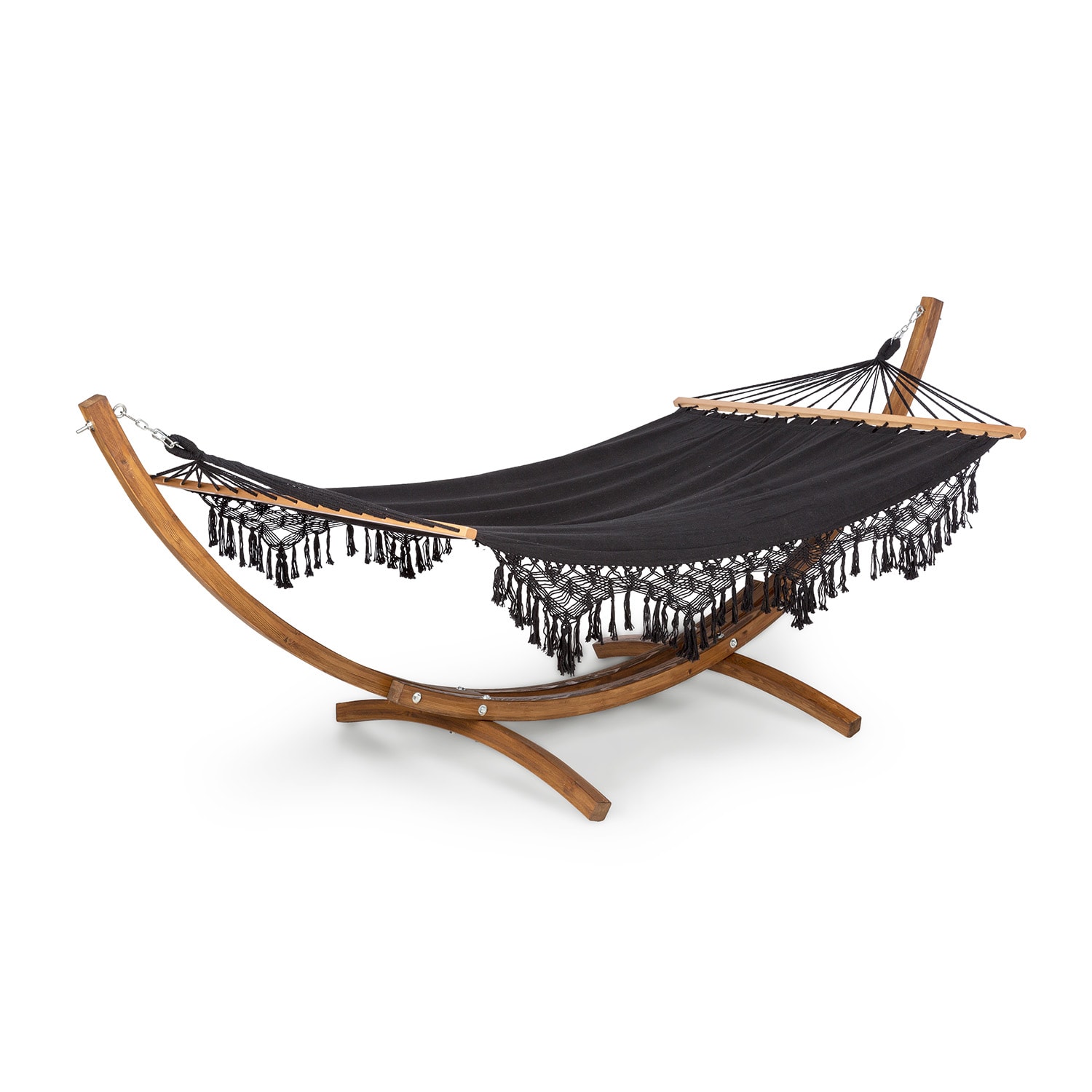 Blumfeldt Bali Swing, hojdacia sieť, smrekovec, 160 kg max., 320 g/m², čierna