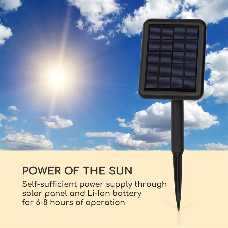 Blumfeldt Shinestone Solar 50, guľová lampa, solárny panel, Ø 50 cm, RGB-LED, IP68, akumulátor – Obrázok 3
