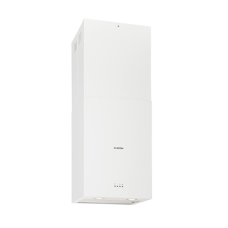 Klarstein Structura, odsávač pár, odsávanie/recirkulácia, 641 m³/h max., EEC A, LED, biely