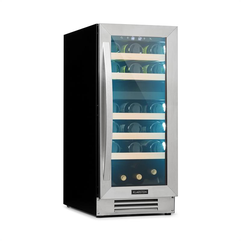 Klarstein Vinovilla 29 Built-In Duo, vinotéka, vstavaná, 2 zóny 74 l, 29 fliaš