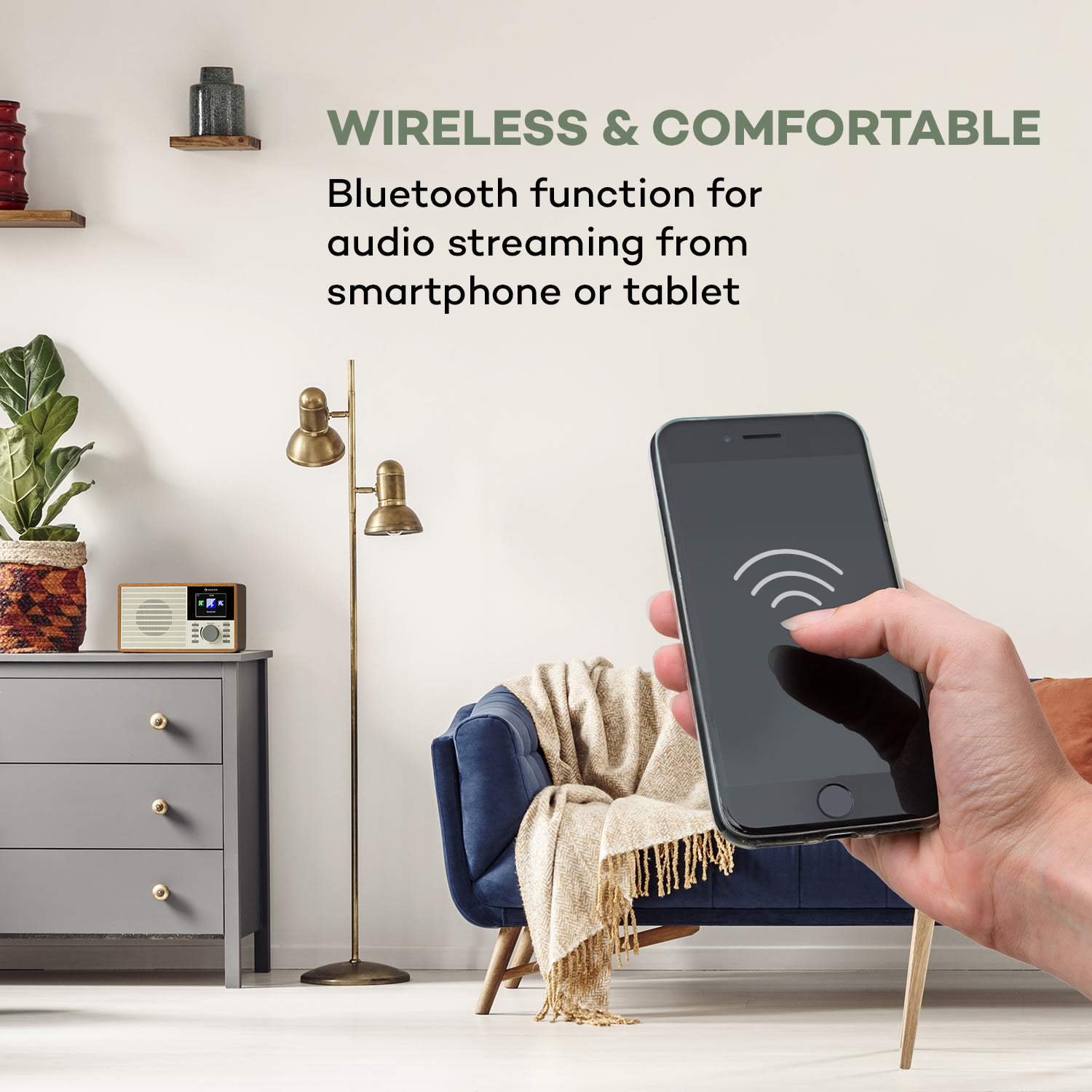 Auna IR-160 SE, internetové rádio, WLAN, USB,2.8" HCC displej, aplikácia AirMusic – Obrázok 3
