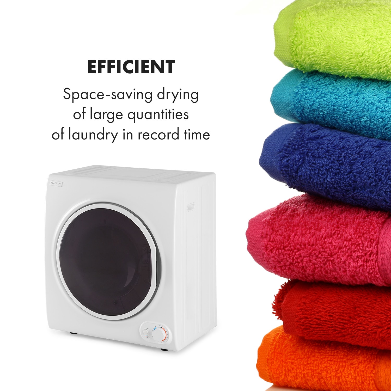 Klarstein Jet Set 4000, sušička bielizne, sušička s odsávaním vlhkého vzduchu, 1400W, TEE C, 4kg, 60cm, biela – Obrázok 4