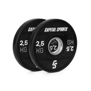 Capital Sports Elongate 2020, kotúče, 2 x 2,5 kg, tvrdá guma, 50,4 mm