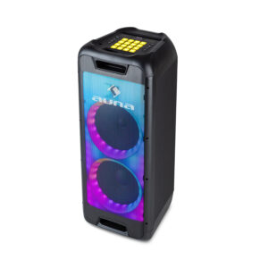 Auna Clubmaster DJ, reproduktor, 120 W max., 8" woofer, DJ pad, USB, BT, linkový vstup, čierny