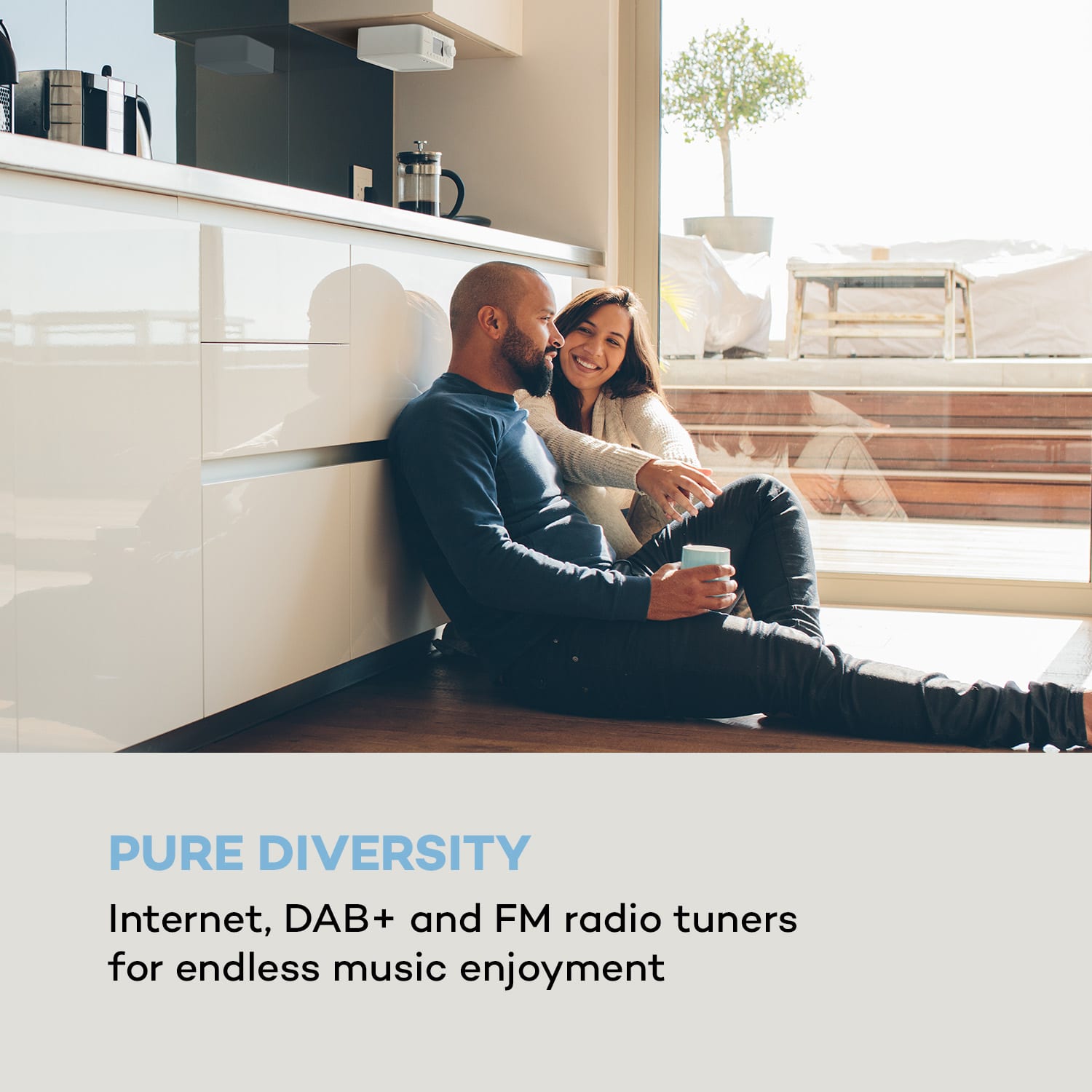 Auna Sound Maître, kuchynské rádio, zabudovanie pod kuchynské skrinky, internet/DAB+/FM, BT, AUX – Obrázok 2