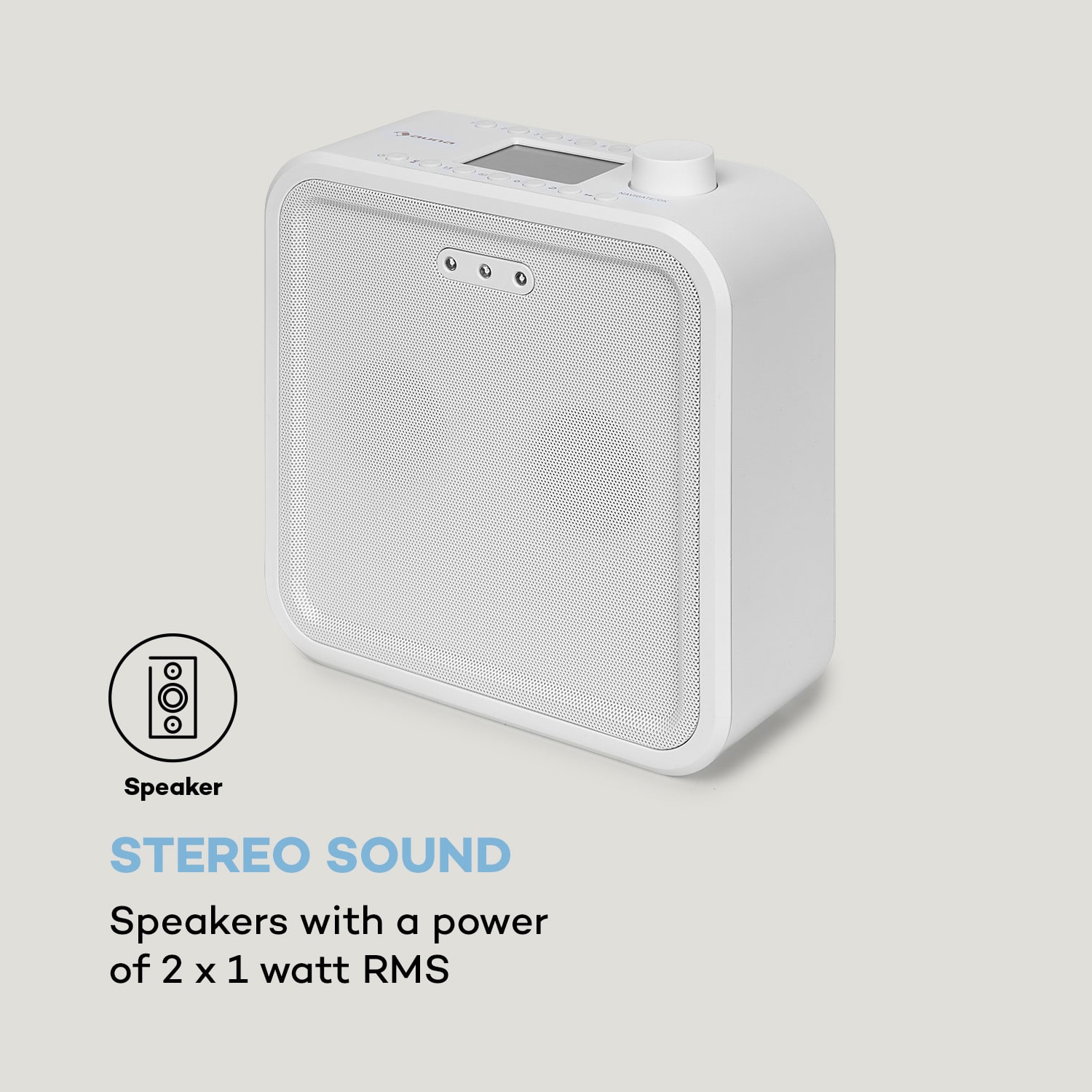 Auna Sound Maître, kuchynské rádio, zabudovanie pod kuchynské skrinky, internet/DAB+/FM, BT, AUX – Obrázok 5