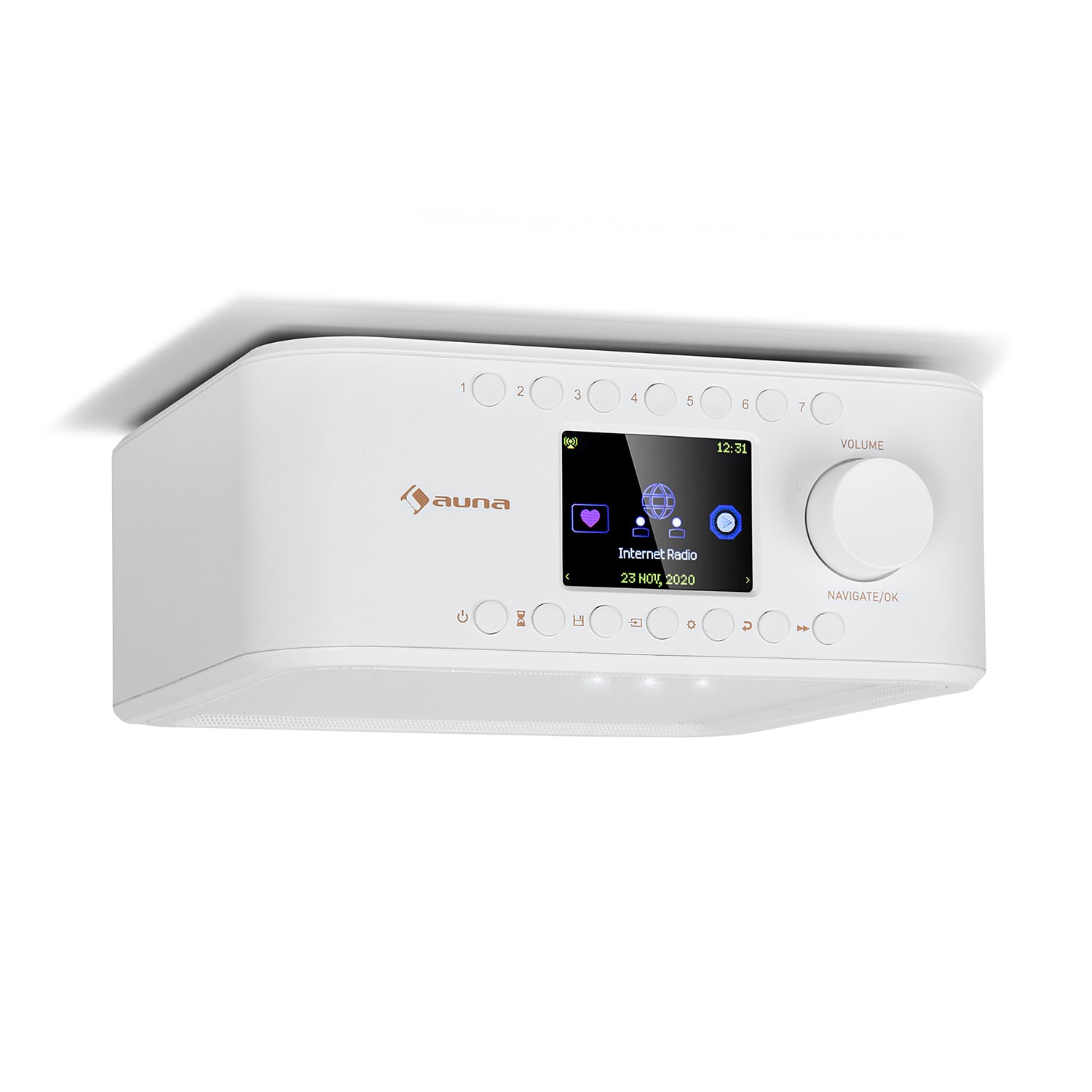 Auna Sound Maître, kuchynské rádio, zabudovanie pod kuchynské skrinky, internet/DAB+/FM, BT, AUX
