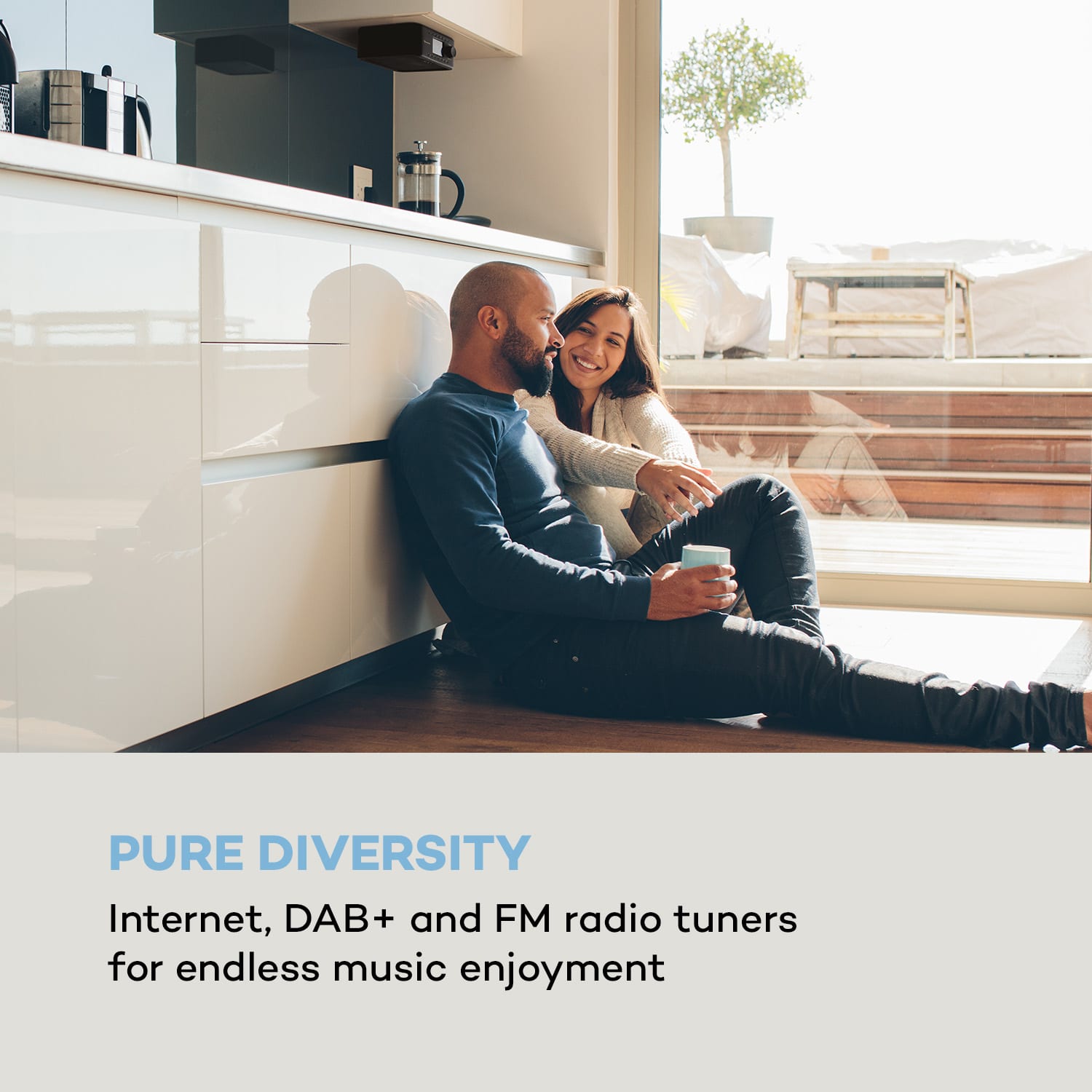 Auna Sound Maître, kuchynské rádio, zabudovanie pod kuchynské skrinky, internet/DAB+/FM, BT, AUX – Obrázok 2