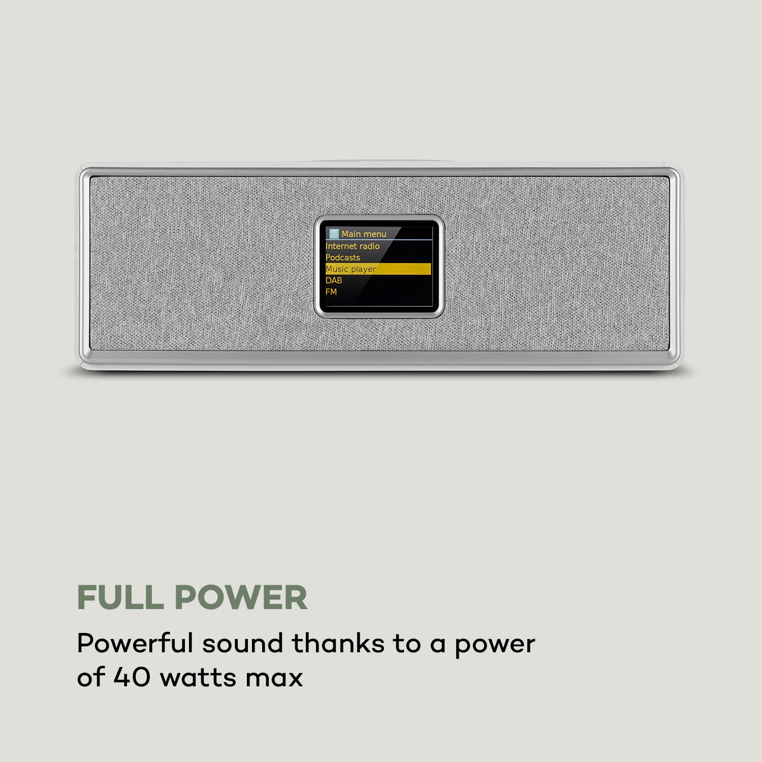 Auna Simpfy Wireless, reproduktor, DAB+/FM, BT, LCD-displej, drevené telo – Obrázok 4