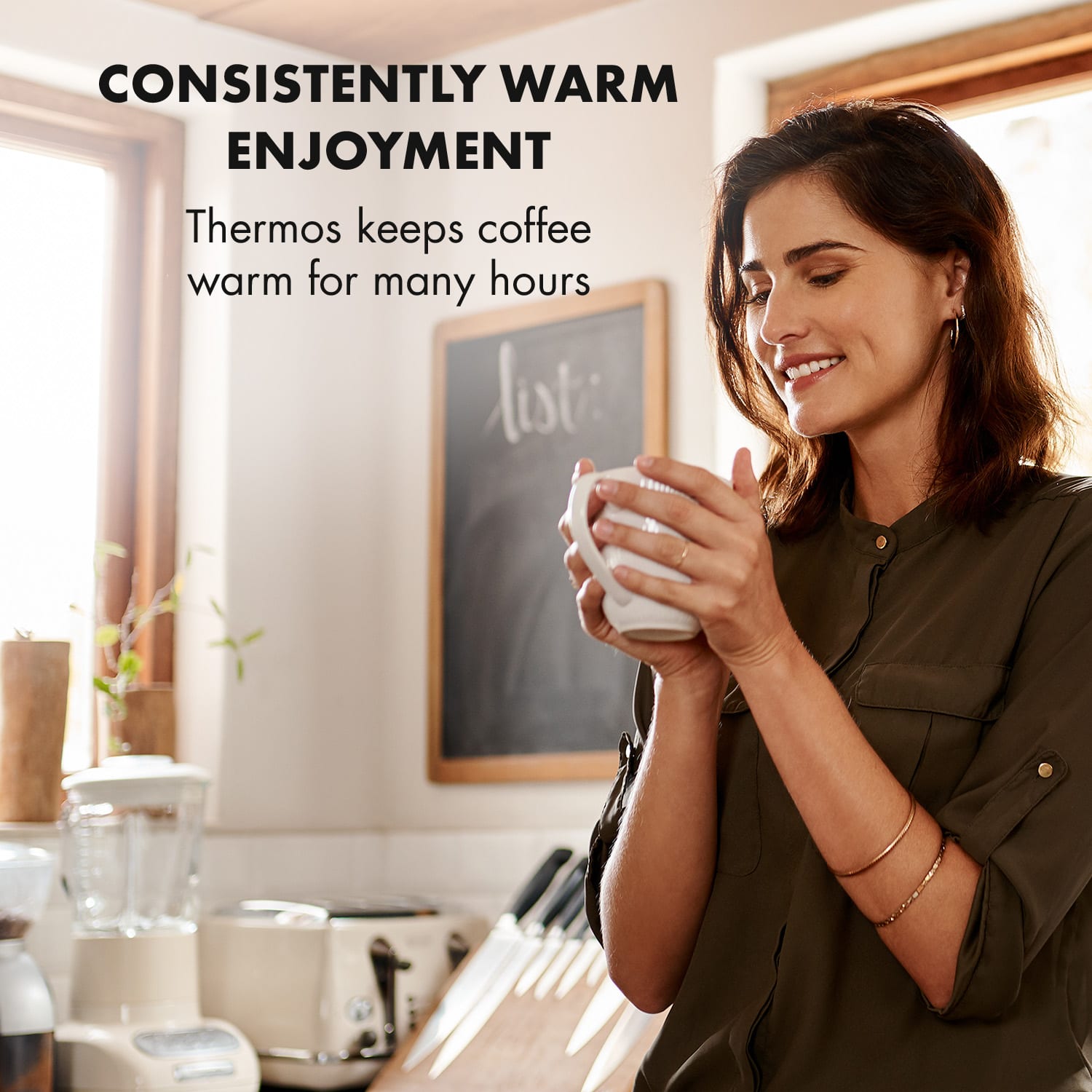 Klarstein Arabica, termo kanvica, príslušenstvo, náhrada, nehrdzavejúca oceľ, strieborná/čierna – Obrázok 3