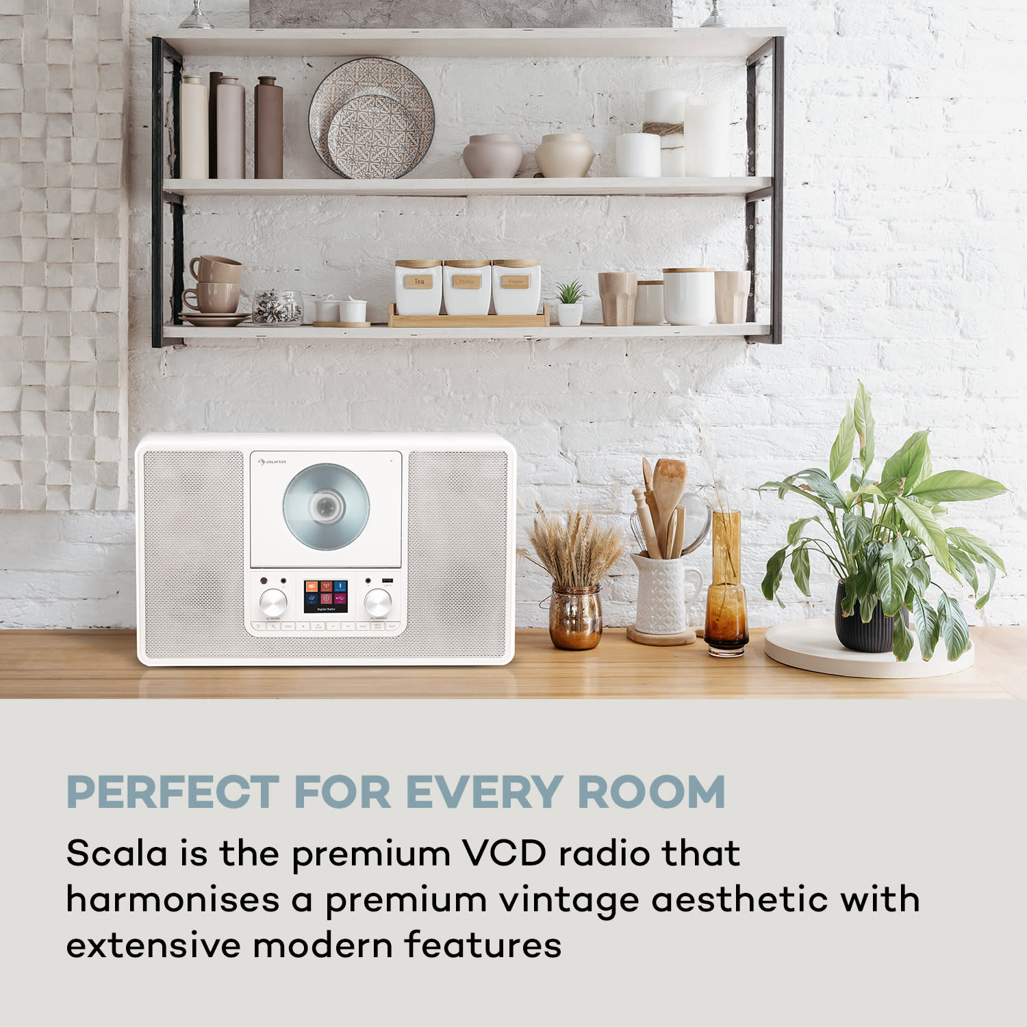 Auna Scala VCD, digitálne rádio, CD, BT, MP3, DAB+, FM rádio – Obrázok 3