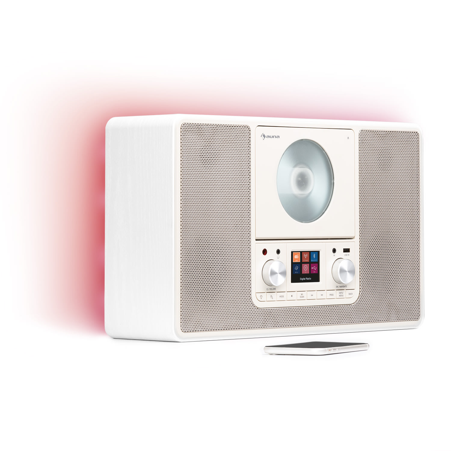 Auna Scala VCD, digitálne rádio, CD, BT, MP3, DAB+, FM rádio