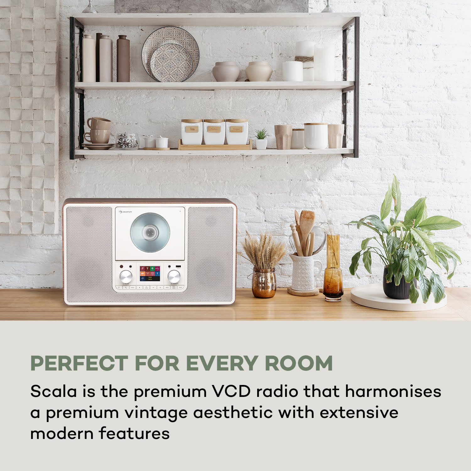 Auna Scala VCD-IR, internetové rádio, WLAN, CD, BT, MP3, DAB+, FM rádio – Obrázok 3