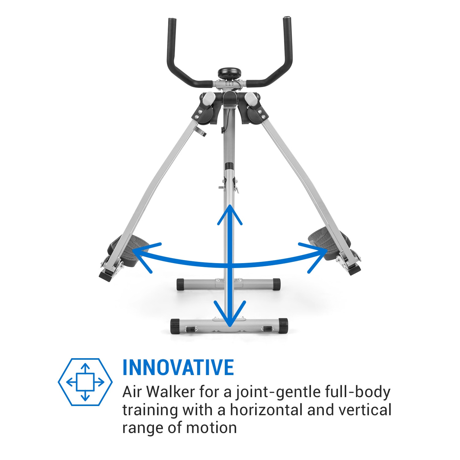 Capital Sports Crosswalker, krosový trenažér, air walker, LCD displej, 100 kg – Obrázok 2