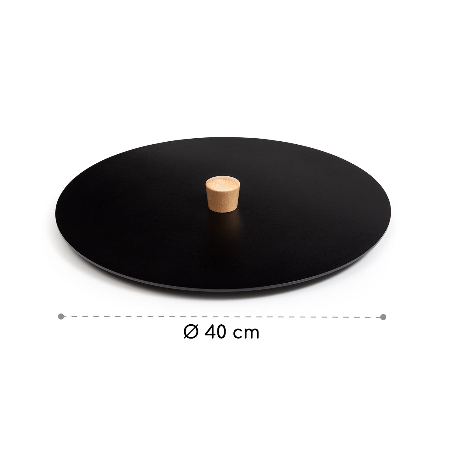 Blumfeldt Firebowl Savage Lid, kryt na ohnisko, 40 cm, oceľ, drevené držadlo – Obrázok 4