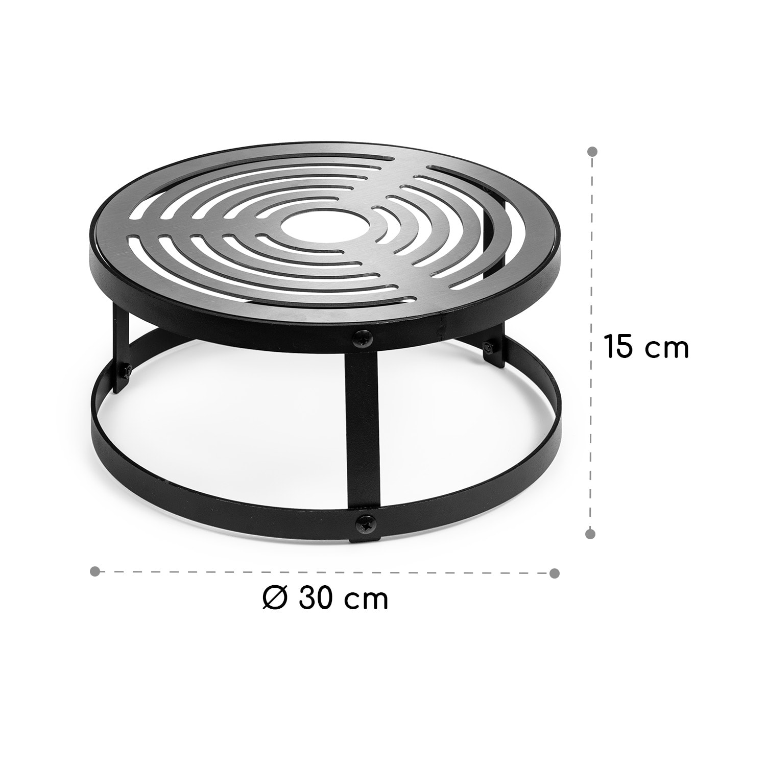 Blumfeldt Firebowl Savage, gril, nadstavec na grilovanie, Ø 30 cm, uhlíková oceľ – Obrázok 4