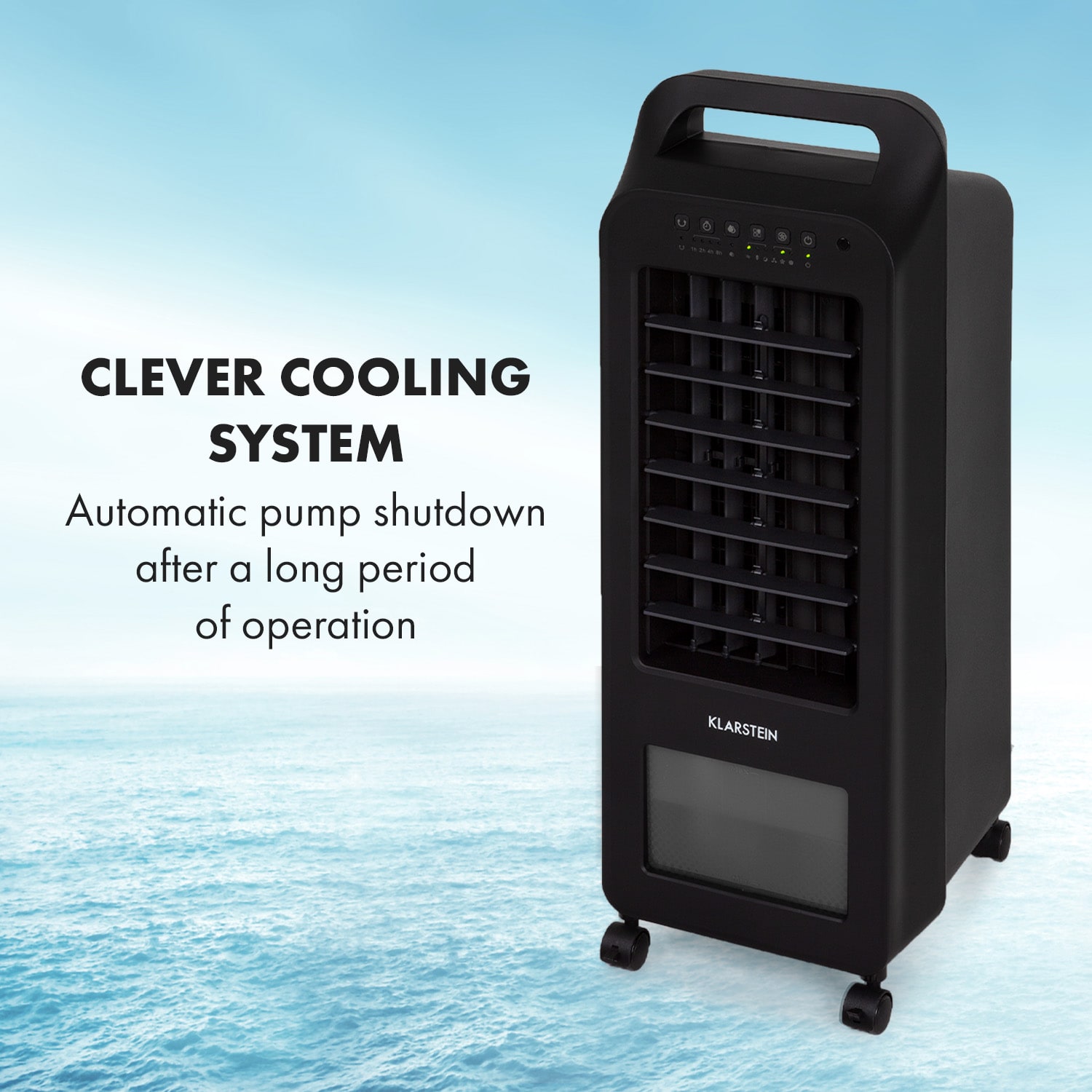 Klarstein Cooler Rush, ochladzovač vzduchu, ventilátor, 45 W, 5,5 l, diaľkový ovládač, 2 x chladiaci box – Obrázok 5