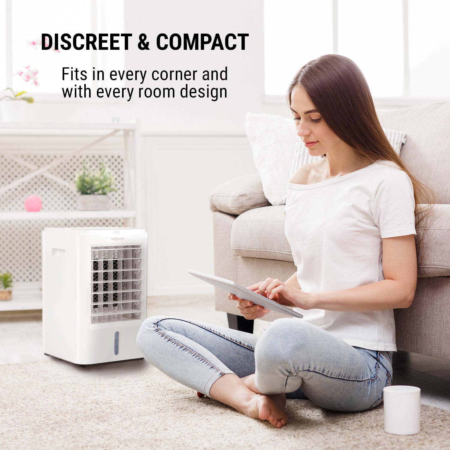 OneConcept Arctic Cube, 4 v 1 ochladzovač vzduchu, 40 W, 230 m³/h, 2 x chladiaci box – Obrázok 3