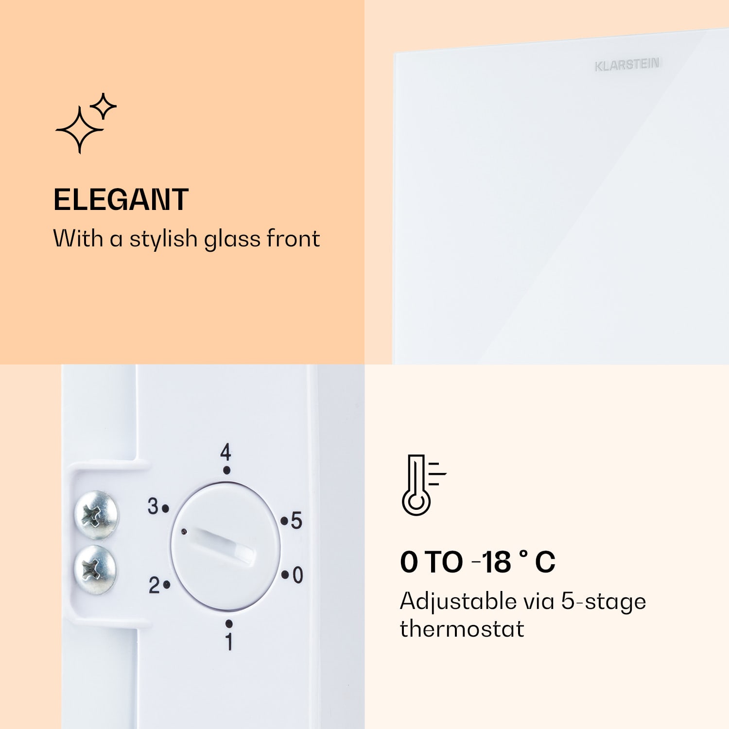 Klarstein Pluto 60L, mraznička, 60 l, 4 hviezdičky, do -18 °C – Obrázok 5