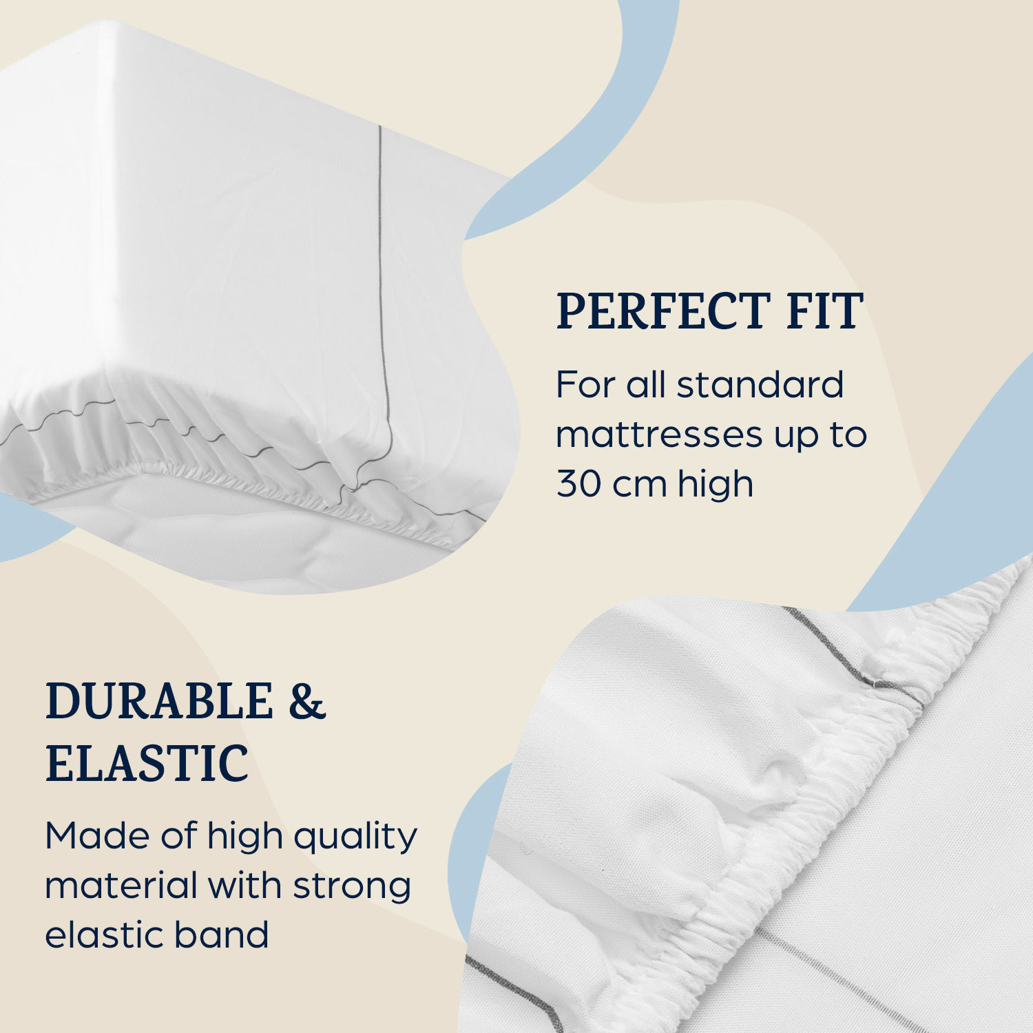 Sleepwise Soft Wonder-Edition, elastická plachta na posteľ, 90 – 100 × 200 cm, mikrovlákno – Obrázok 3