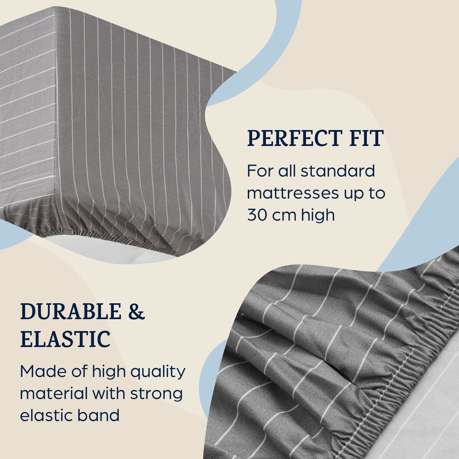 Sleepwise Soft Wonder-Edition, elastická plachta na posteľ, 180 – 200 × 200 cm, mikrovlákno – Obrázok 3