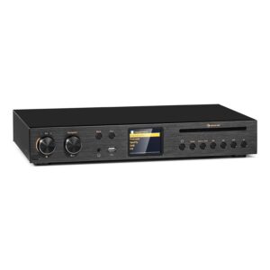 Auna Black Star, CD HiFi prijímač, zosilňovač, internetové/DAB+/FM rádio, CD prehrávač, WiFi