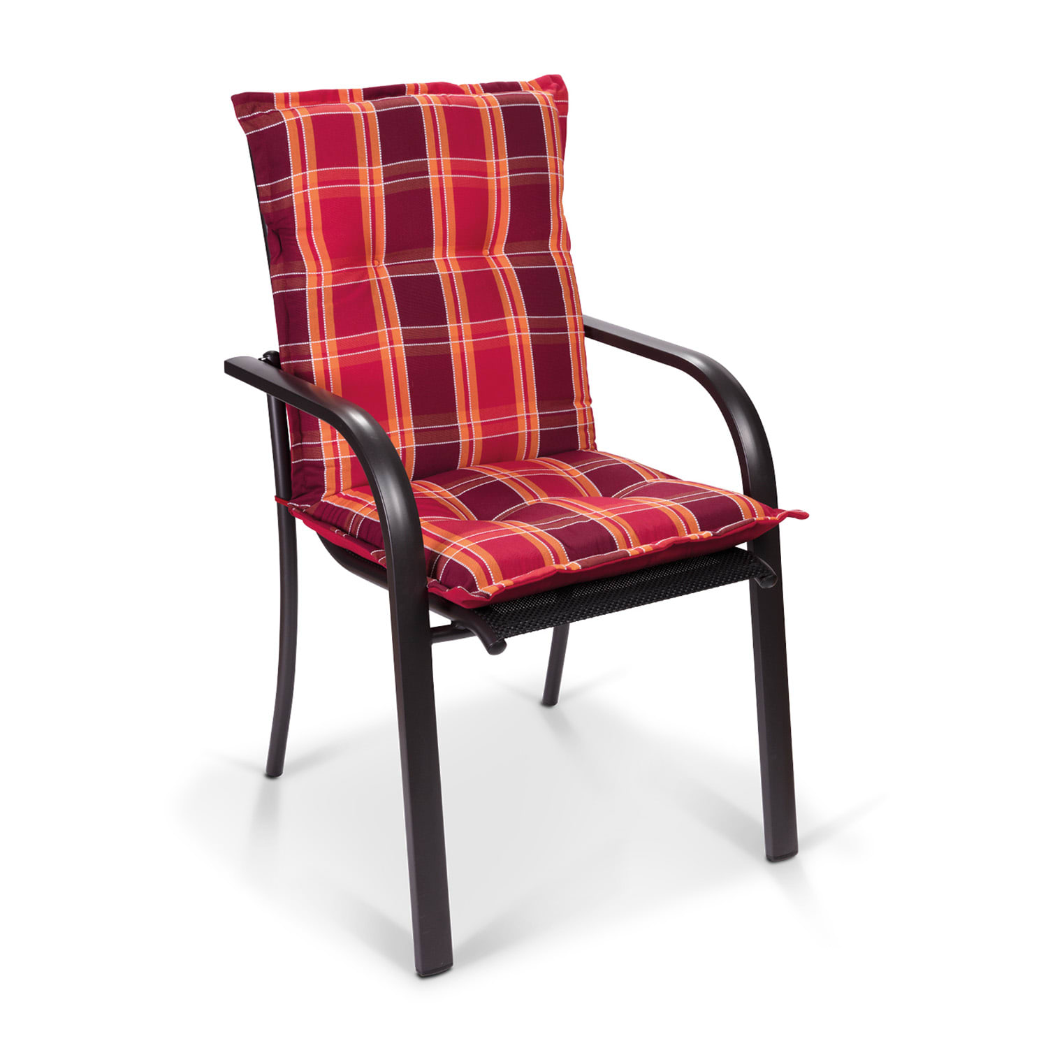 Blumfeldt Prato, čalúnená podložka, podložka na stoličku, podložka na nižšie polohovacie kreslo, na záhradnú stoličku, polyester, 50 × 100 × 8 cm, 2 x podložka – Obrázok 2