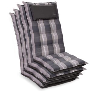 Blumfeldt Sylt, poduška s vysokou zadnou časťou, na vyššie polohovacie kreslo, vankúš, polyester, 50 x 120 x 9 cm, 4 x poduška